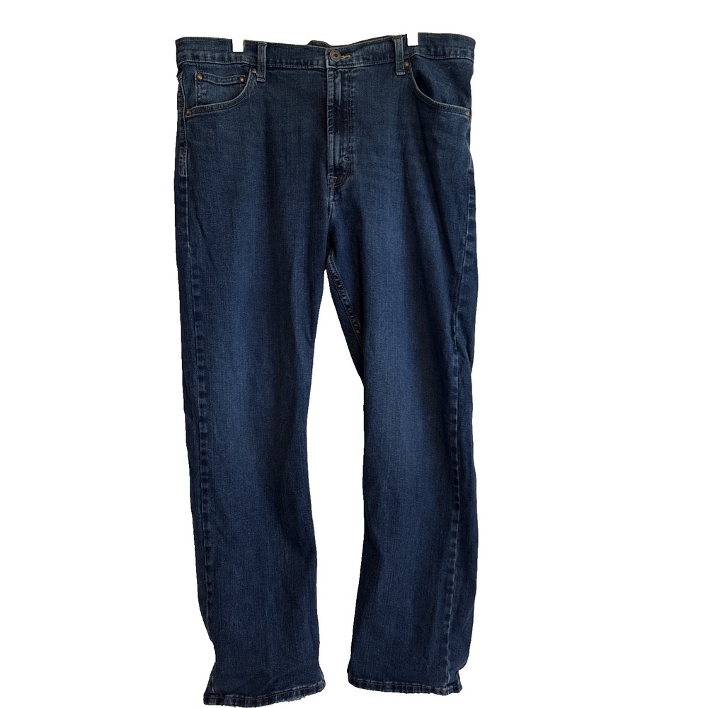 Wrangler Mens Relaxed Bootcut Blue Jeans Size 40x32 Classic Minimalist Normcore